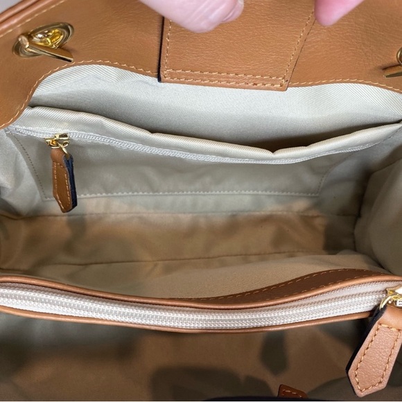 NWT Authentic VALENTINO By Mario Valentino Gold Chain Ladies Crossbody/ Tote Bag - Picture 14 of 15